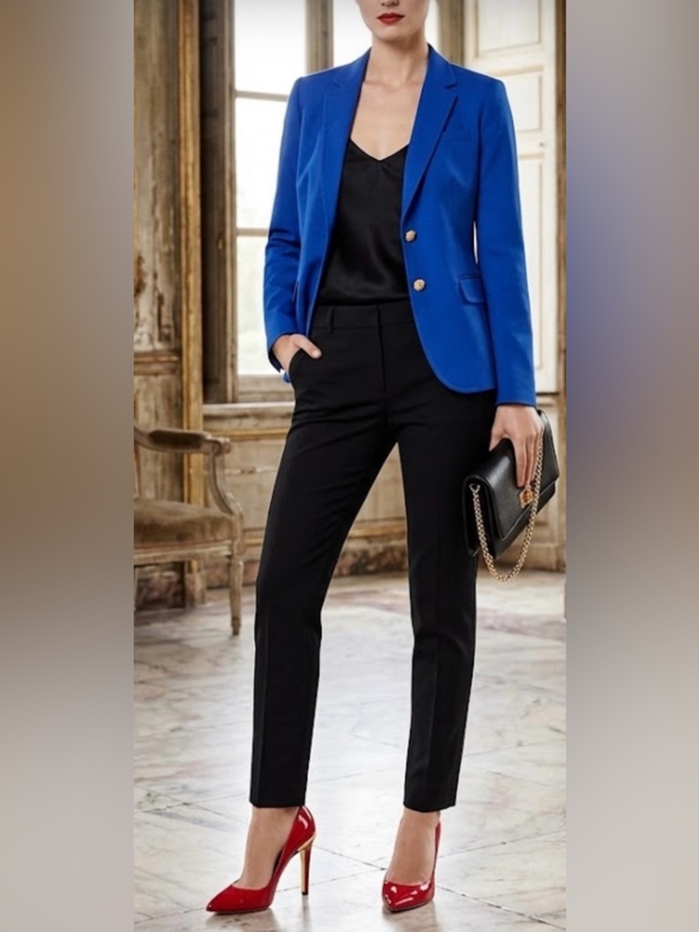💙J. Crew Royal Blue Blazer with Gold Accents